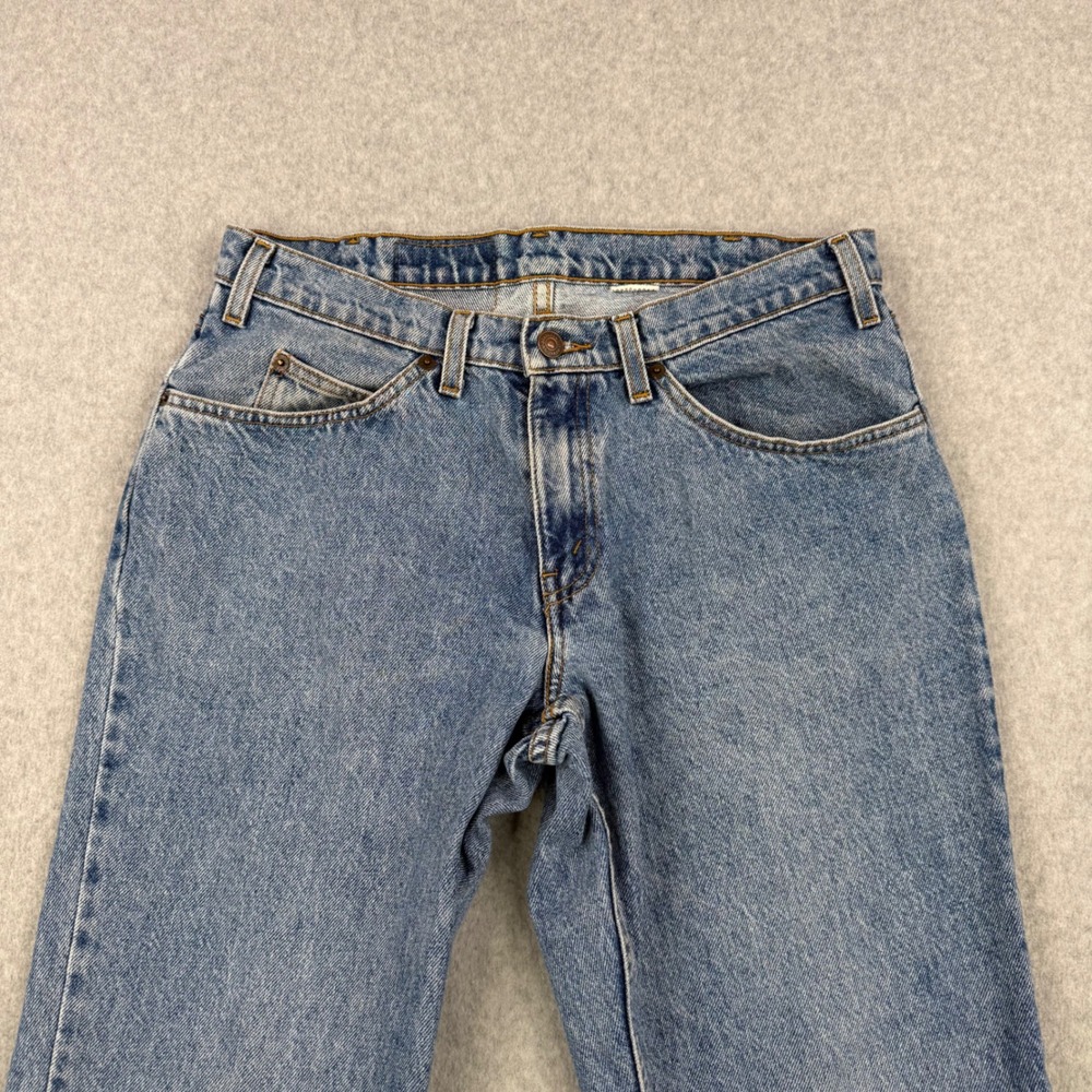Vintage Levis 550 Jeans Mens 32x27 Medium Wash Relaxed Fit Orange Tab 90s Denim - Picture 3 of 16